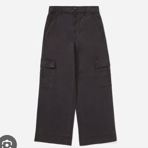Everlane Black Wide Leg Cargo Pants